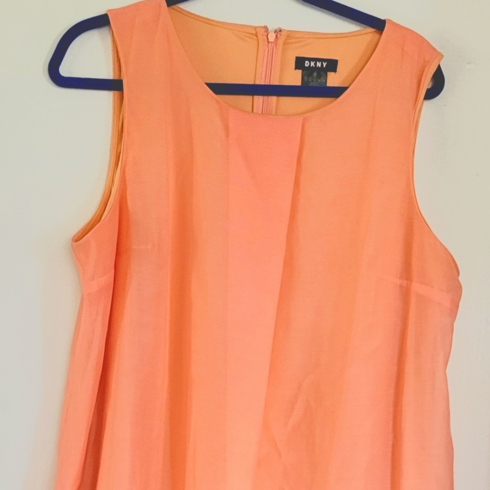 DKNY Semi formal Coral Sleeveless Dress Size 16